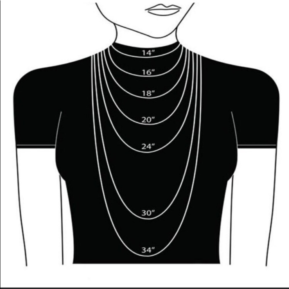 Necklace Length Sizing Guide! Not for Sale